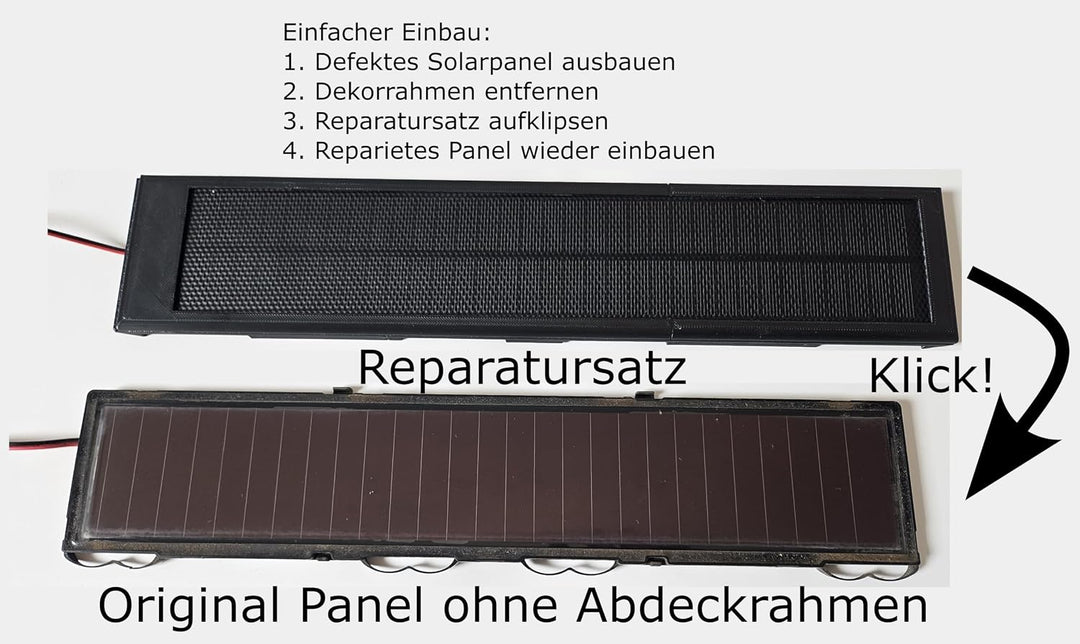 Reparatursatz für Velux Solar Panel/Modul, SSL Rollladen, Bj.2012 bis 2022