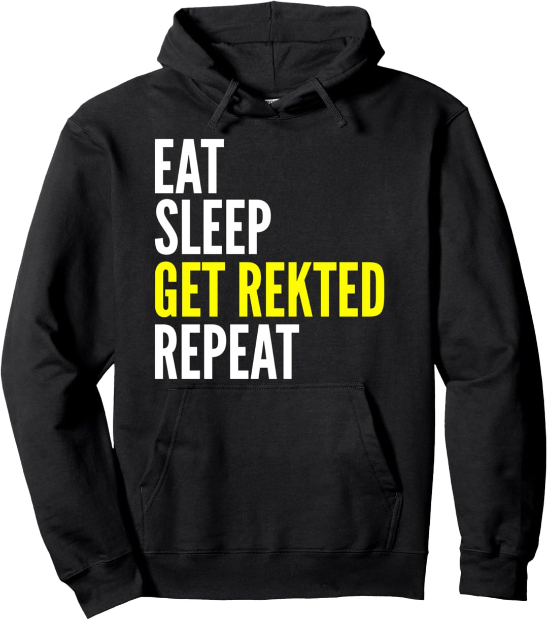 Eat Sleep Get Remted Repeat - Gamer Funny Pullover Hoodie