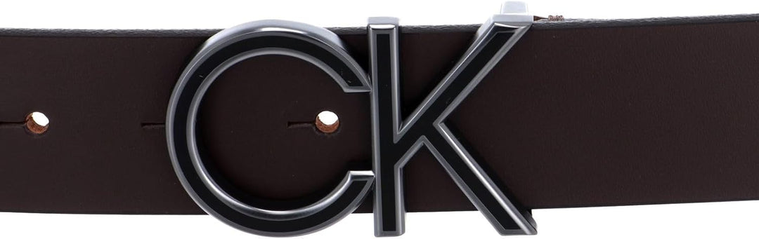Calvin Klein Enamel Belt 3.5 W110 Dark Brown