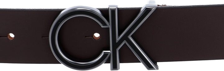 Calvin Klein Enamel Belt 3.5 W110 Dark Brown