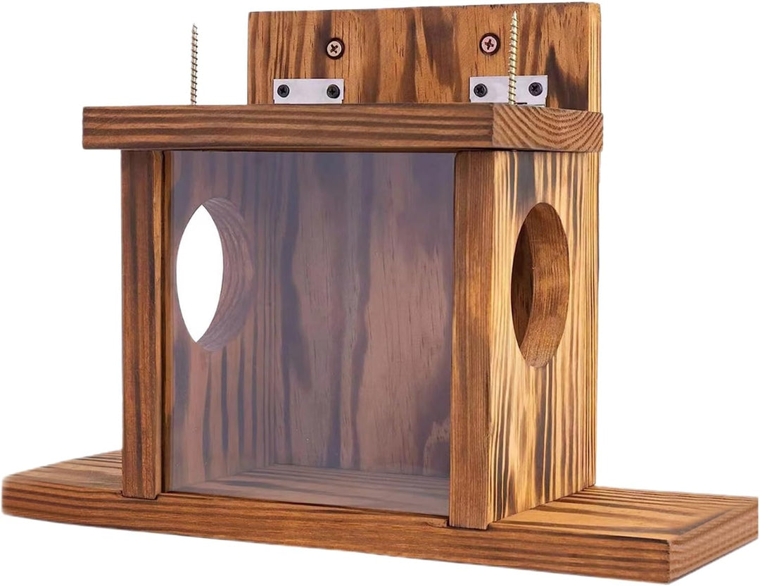 Eichhörnchen Futterhaus Und Futterstation Für Draussen, Wetterfest Futterstation Aus Holz, Eichhörnc