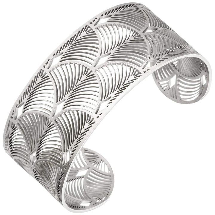 Jobo Damen-Armspange aus Edelstahl offen
