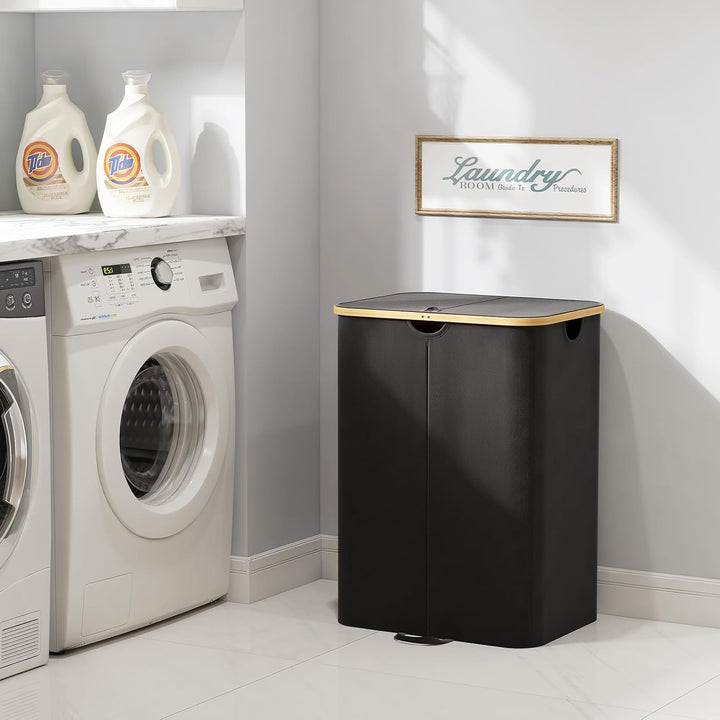 Lifewit 150L Pfandflaschen Sammelbehälter 2 fächer mit Deckel, Gross Pfandflaschen Behälter 2 Traget