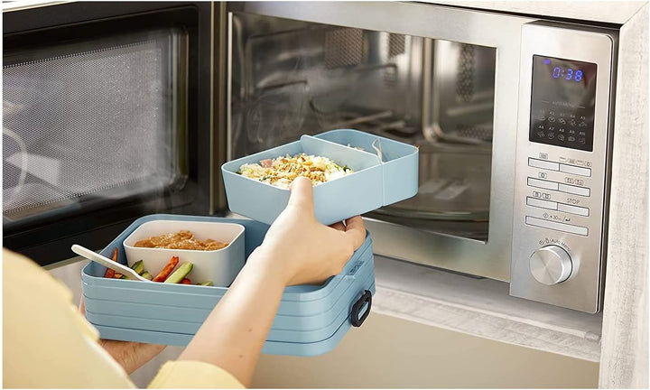 Mepal Brotdose Lunch to go Set - inkl. Lunchpot - Brotdose Large mit Bento Box - Lunchbox für kleine