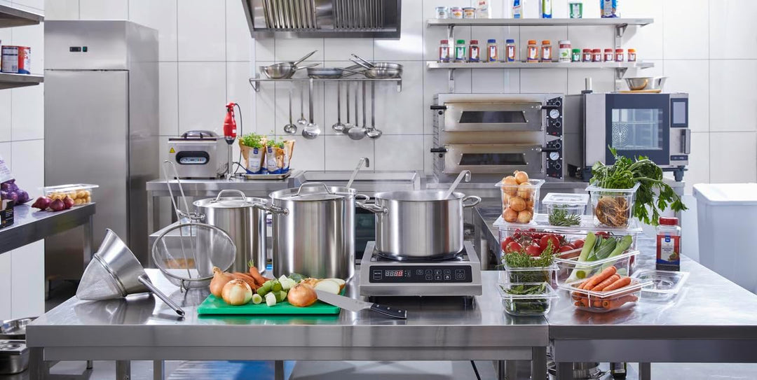 METRO Professional Fleischtopf, Edelstahl 18/10, Ø 36 cm, 22 L, Aluminium-Sandwichboden mit Induktio