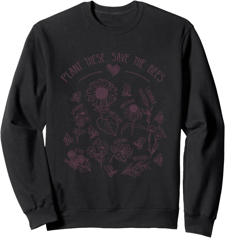 Speichern Sie die Bienen Pflanze Blumen Kräuter Imker Imker Sweatshirt