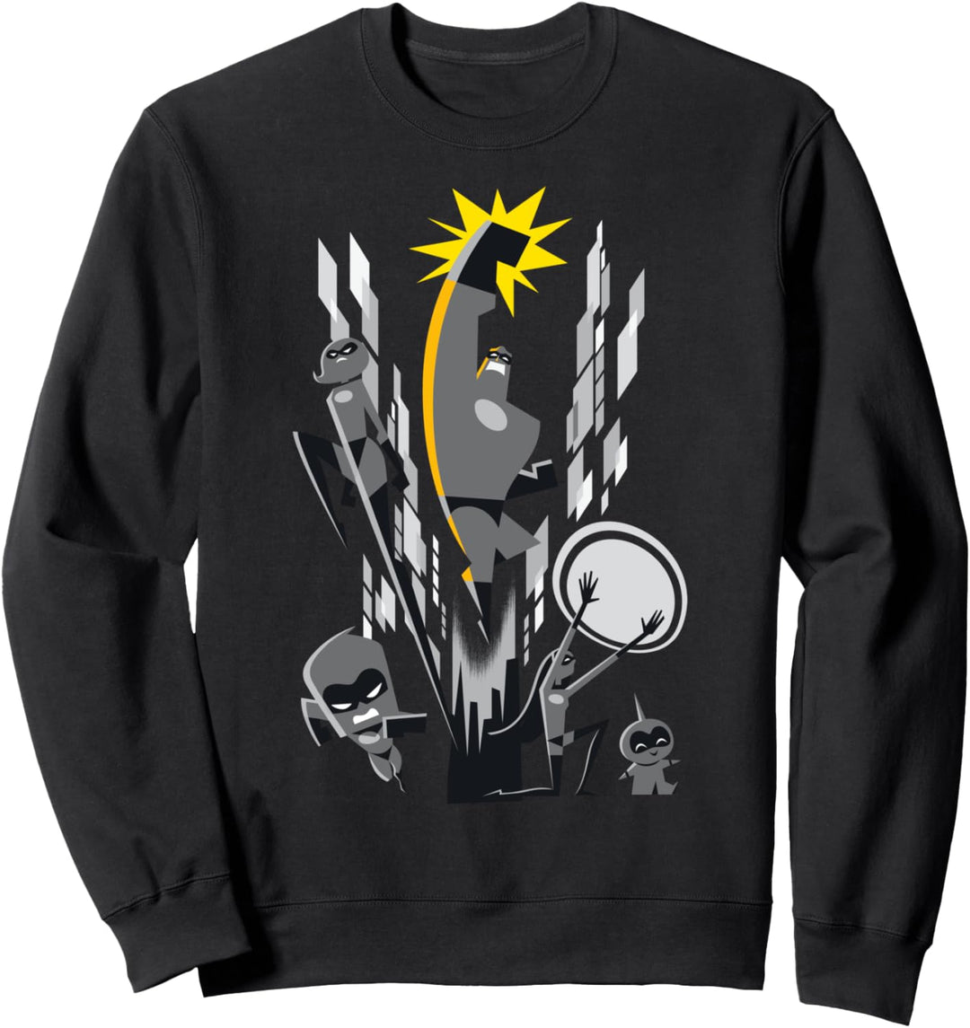 Disney Pixar Incredibles 2 Retro City Super Sweatshirt