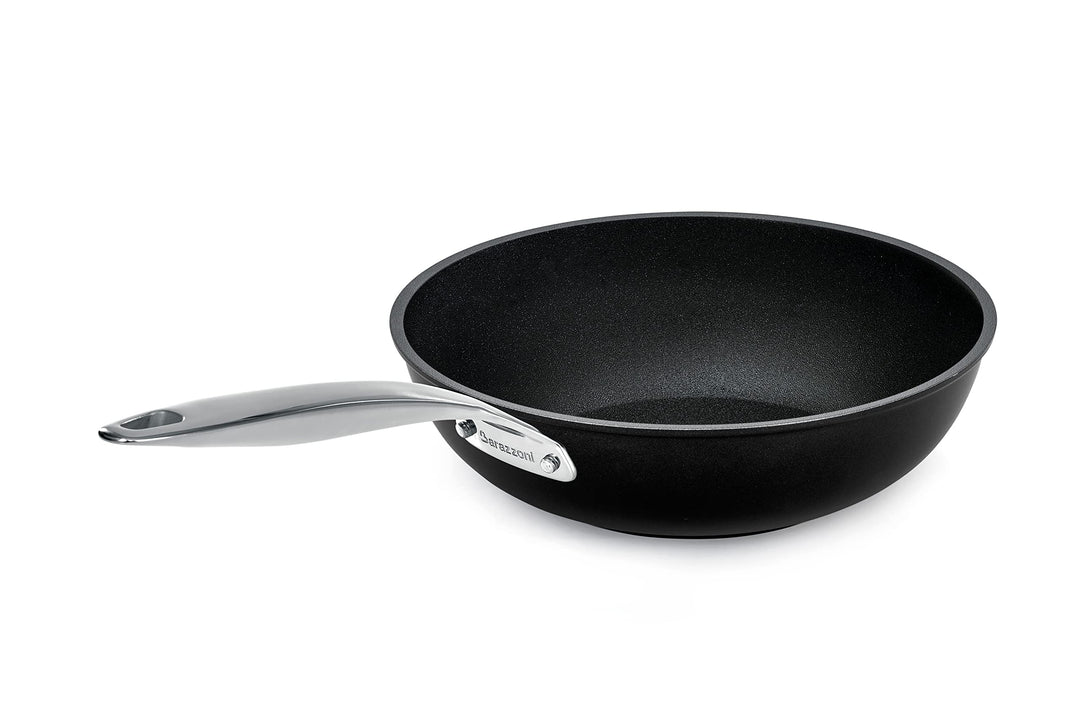 Barazzoni 85565612898 Black Titan Pro, Aluminium Wok 28 cm, Wok 28 cm