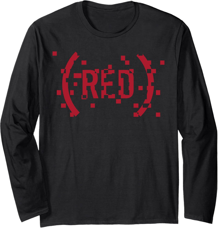 (RED) Originals Pixelated Logo Langarmshirt