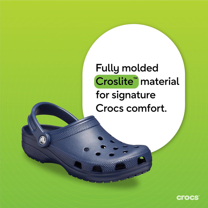 Crocs Unisex Classic Clog Holzschuh 33/34 EU Navy, 33/34 EU Navy