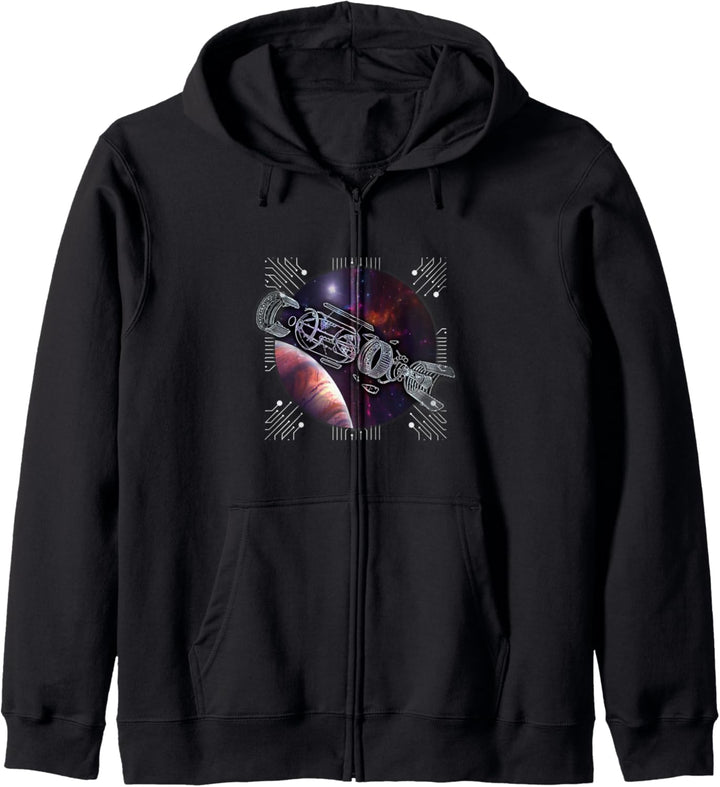 Riesiges Galaxie-Raumschiff Lustiges Geschenk Kapuzenjacke