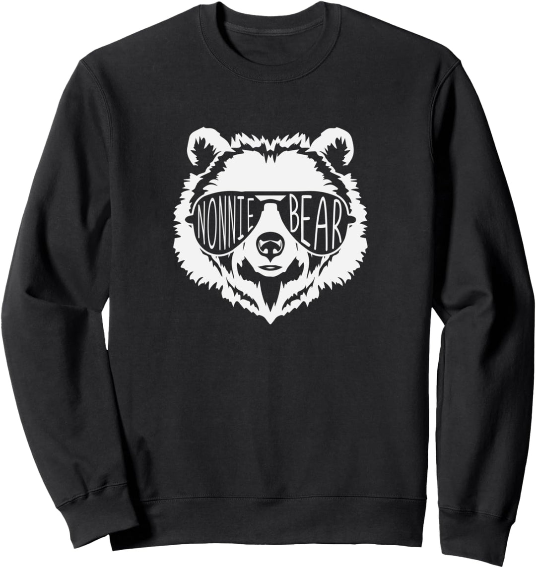 nonnie Bear Face with Sunglasses Sweatshirt