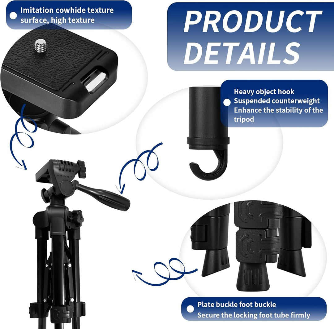 Tripod Camera Kamera Stativ, Stativ Kamera Kamerastativ, Verstellbares Mini stativ für DSLR & Handy