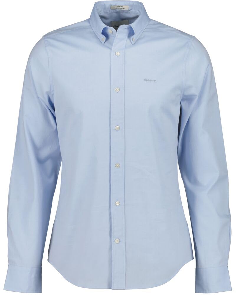 GANT Herren Slim Pinpoint Oxford Shirt Klassisches Hemd L Light Blue, L Light Blue