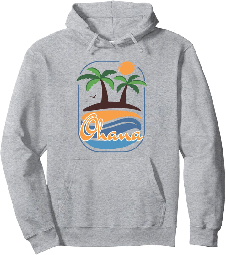 Retro Hawaii Ohana Tropisches Hawaiihemd für Damen und Herren Pullover Hoodie
