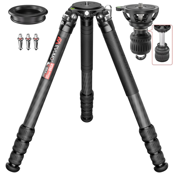 Kamera-Stativ,Stativ-Carbon Fiber 10x Kohlefaser-Stativ-Gross-Stativ-Kamera-mit-75mm-Kugelschale-Ada
