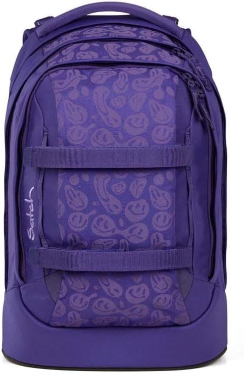 Satch pack Schulrucksack Set 2tlg. inkl. Schlamperbox (Bright Faces), Bright Faces