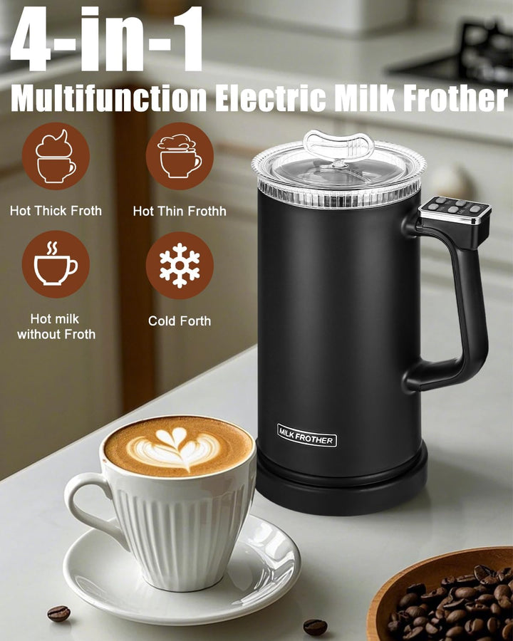 Elektrische Milchaufschäumer 4-in-1 Automatische Induction Milch Frother 500 ML Kapazität für Latte