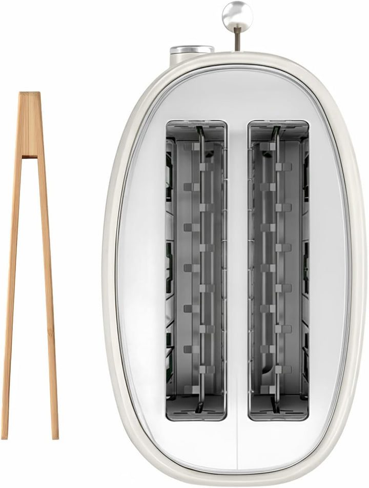 SWEISS Vintage-Toaster GRS8, 2 Schlitze, 6 Bräunungsstufen, Auftaufunktion, Für Baguette geeignet, S