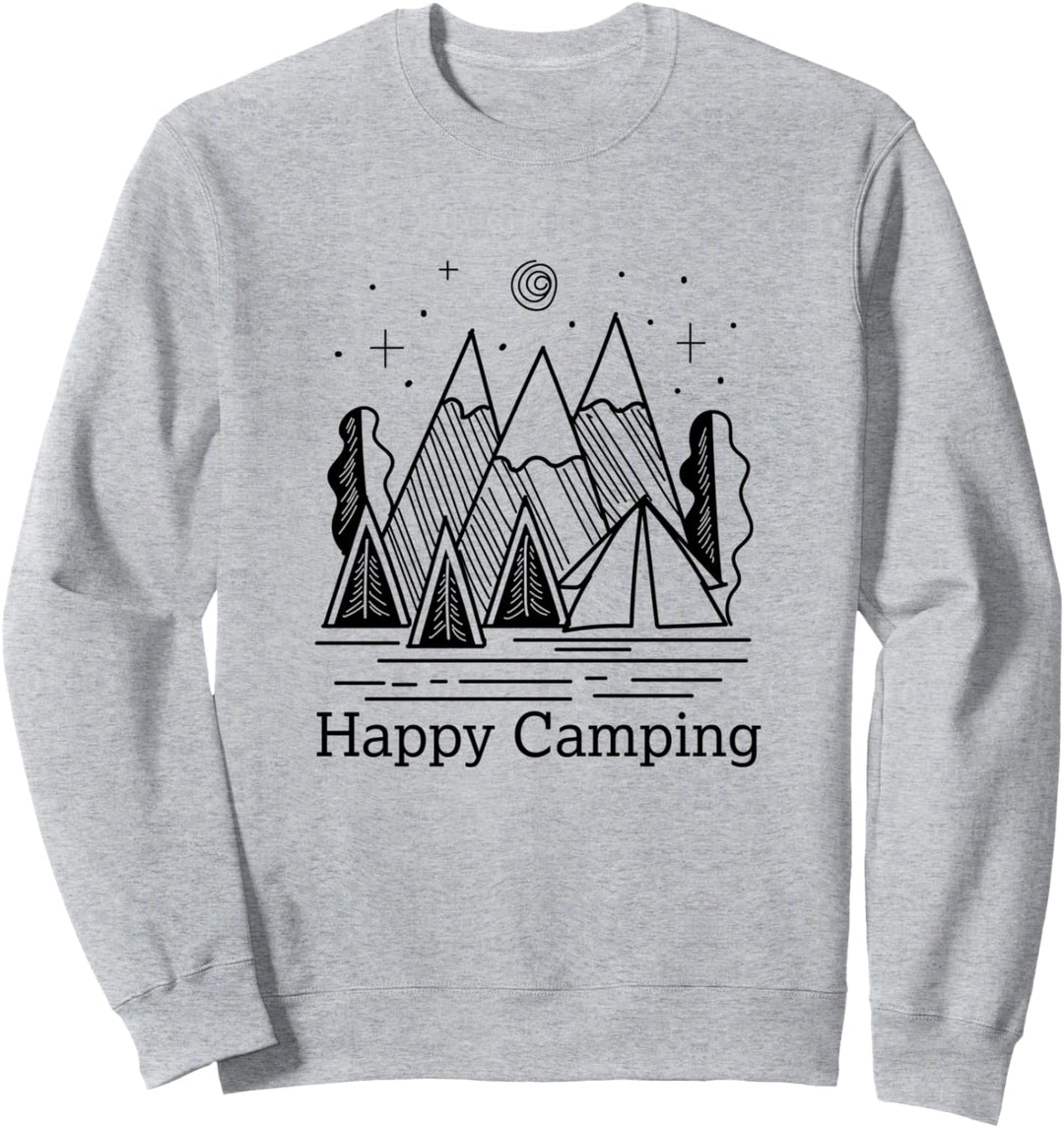 Camping Natur Wildnis Abenteuer Berge Sweatshirt