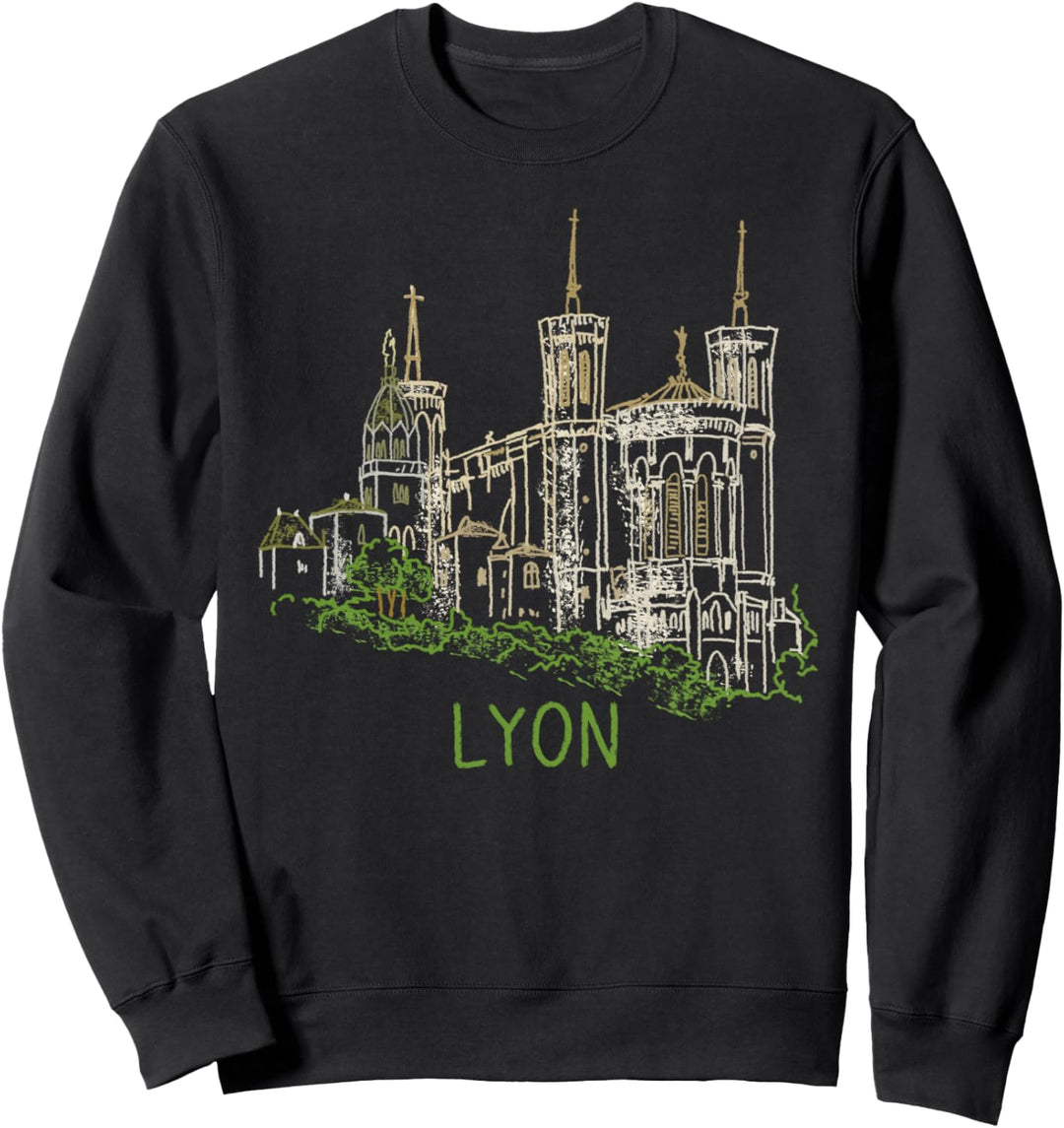 Lyon Frankreich Kunstgeschenk Männer Frauen Sweatshirt