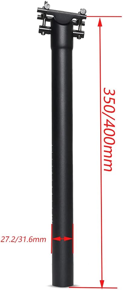 QIKU Carbon Fahrrad Sattelstützen MTB Sattelstütze/Rennrad Sattelstütze 27.2/31.6 * 350/400MM 27.2×4