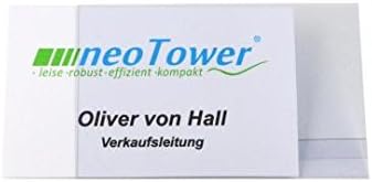 50 Stück Namensschilder, Ausweishüllen aus Hart-PVC mit Magnet 90x55 mm