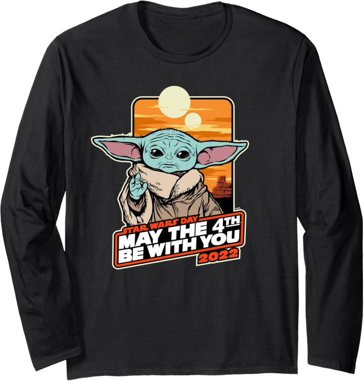 Star Wars Grogu May The 4th Be With You 2022 Langarmshirt
