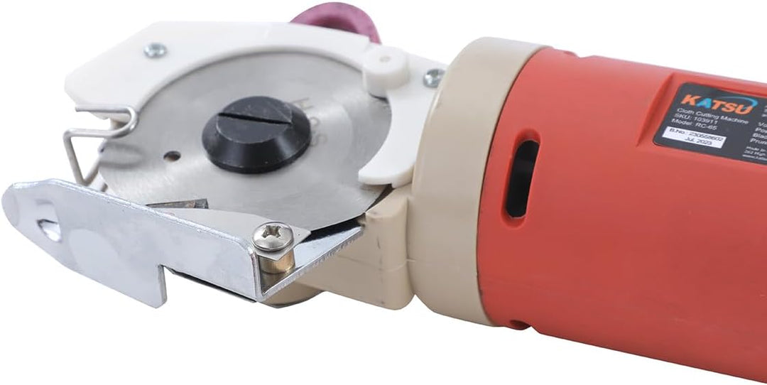 KATSU Elektrischer Stoffschneider, Klingengrösse 65mm und 22mm Maximale Schnittdicke, Ideal für Stof