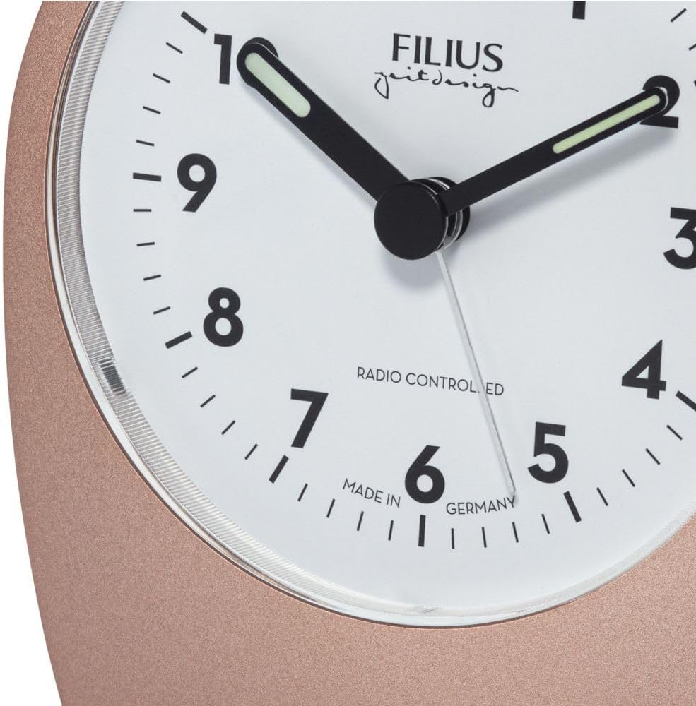 Filius 0545-18 Funkwecker Roségold-Graphit