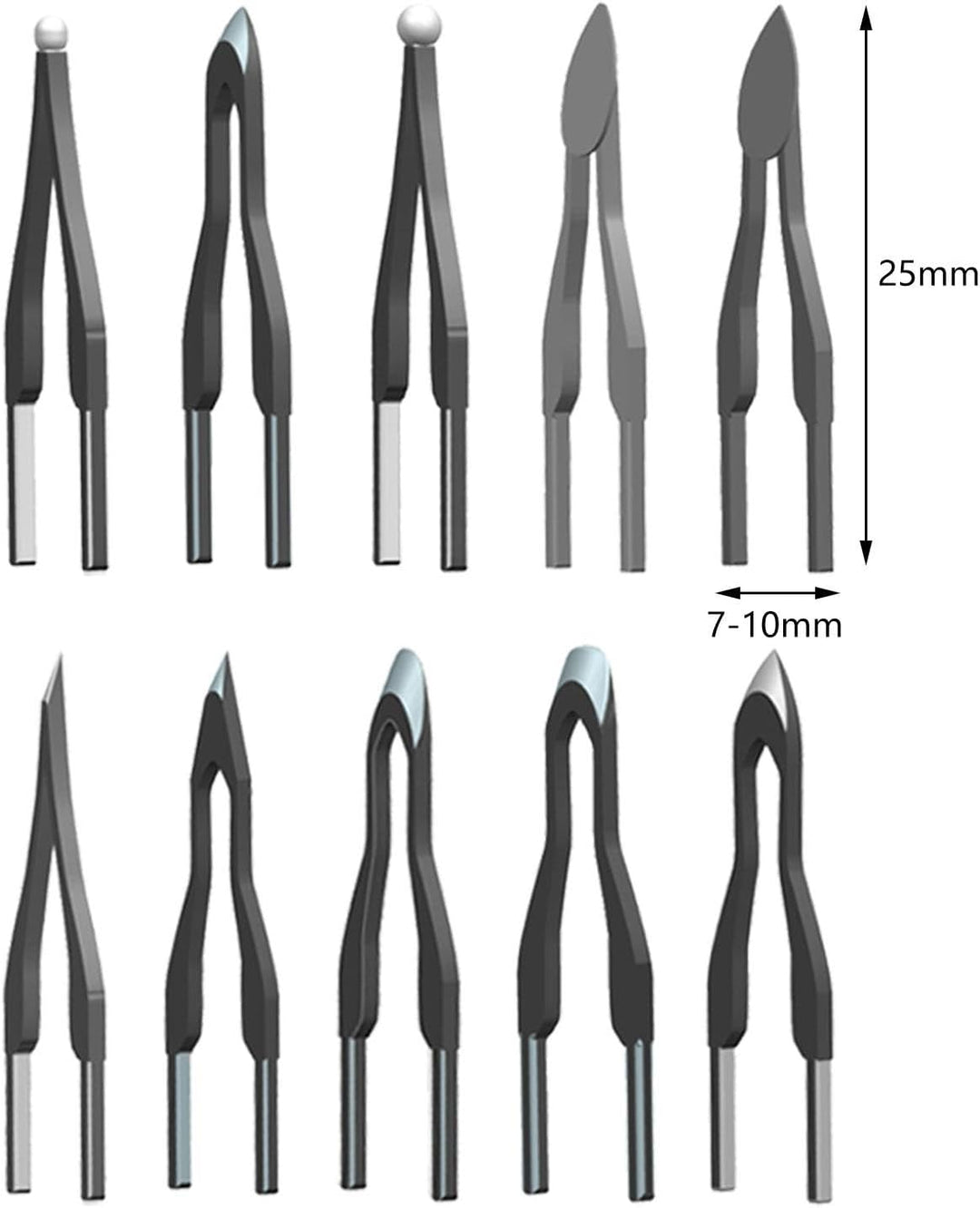 Generic 10 Stück Pyrographie Stiftspitzen, Professionelle Tipps Zum Heissprägen von Holz
