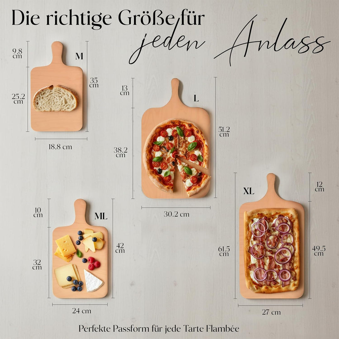 Die Schreiner - Christoph Siegel 20er Set Flammkuchenbrett - formschön & praktisch Grösse L, L