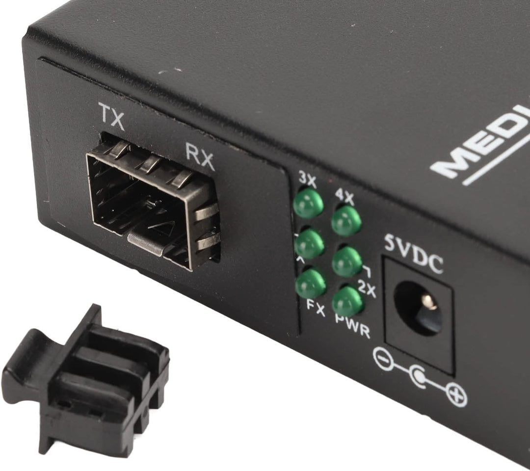 Gigabit-Ethernet-Medienkonverter, SFP-Glasfaser-auf-RJ45-Ethernet-Adapter, 1000Base auf 10/100/1000B