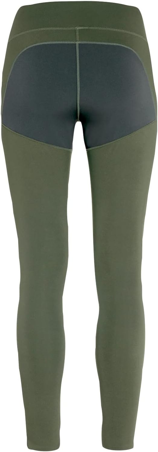 Fjallraven Damen Leggings Abisko Trekking Tights Pro, Deep Forest-iron Grey