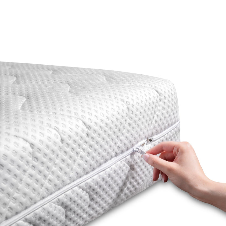 BONEX Matratzenbezuge SilevrGuard 90x200 16-18, Polyester, Weisssilber, 90x200 cm 16-18 cm, 16-18 cm
