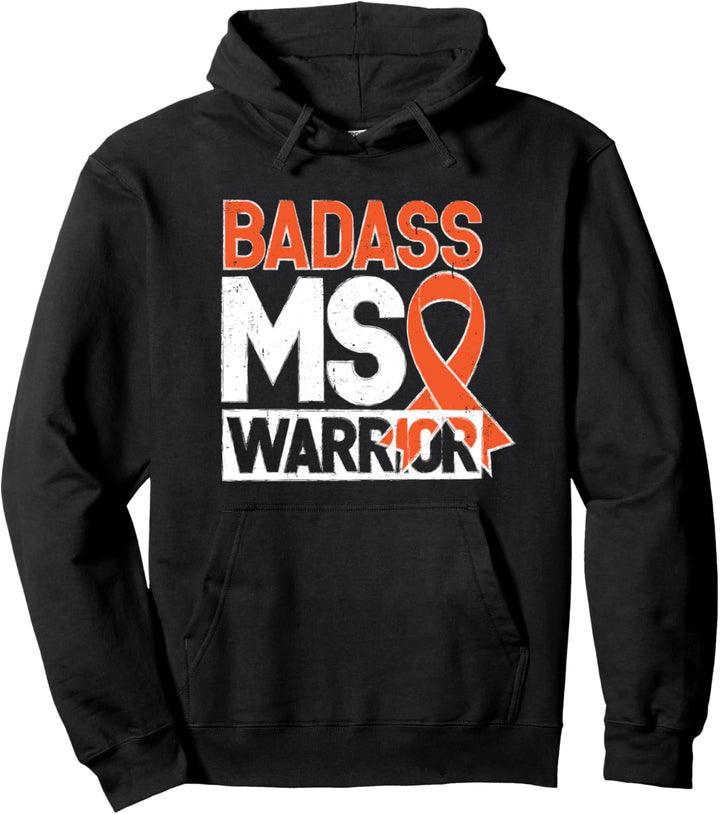 Multiple Sklerose MS Awareness Badass Warrior Pullover Hoodie