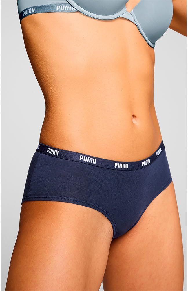 Puma Damen Hipster Hipster Panties (3er Pack) XS Blue Combo, XS Blue Combo