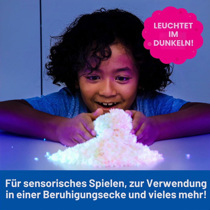 Learning Resources Playfoam Pluffle X-Röhre mit nachtleuchtendem Pluffle, Sensorik-Spielzeug, trockn