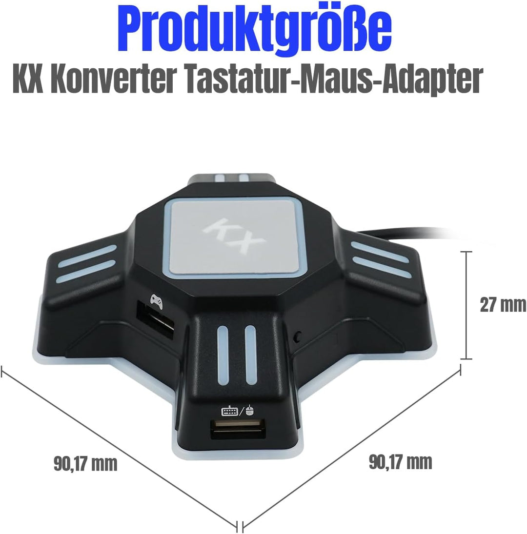 Mcbazel KX Tastatur Maus Konverter Adapter für NS Switch/Xbox One/PS4/PS3