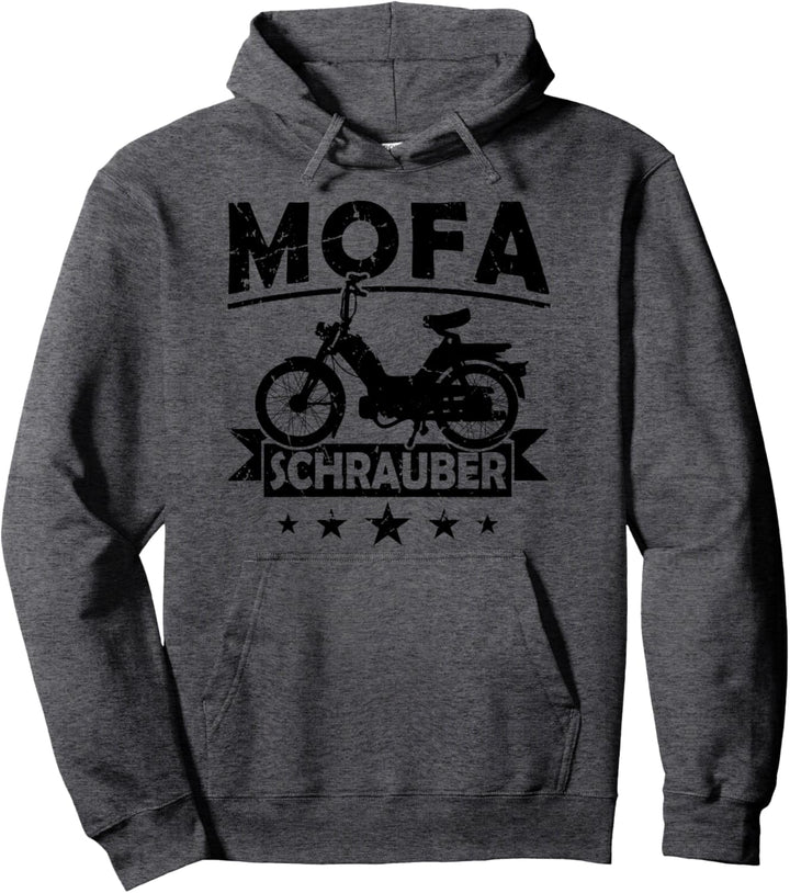 Mofa Schrauber Moped Mofafahrer Mofa Roller Zweitakt 25 km/h Pullover Hoodie