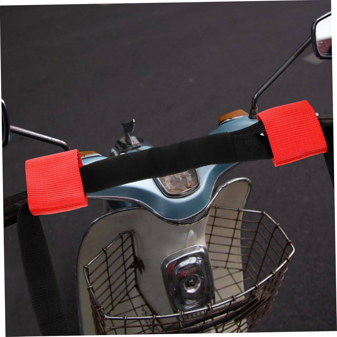 HOMSFOU Motorrad Lenkergurt Hochfester Nylon Gurt für Sicheren Transport von Motorrädern und Fahrräd