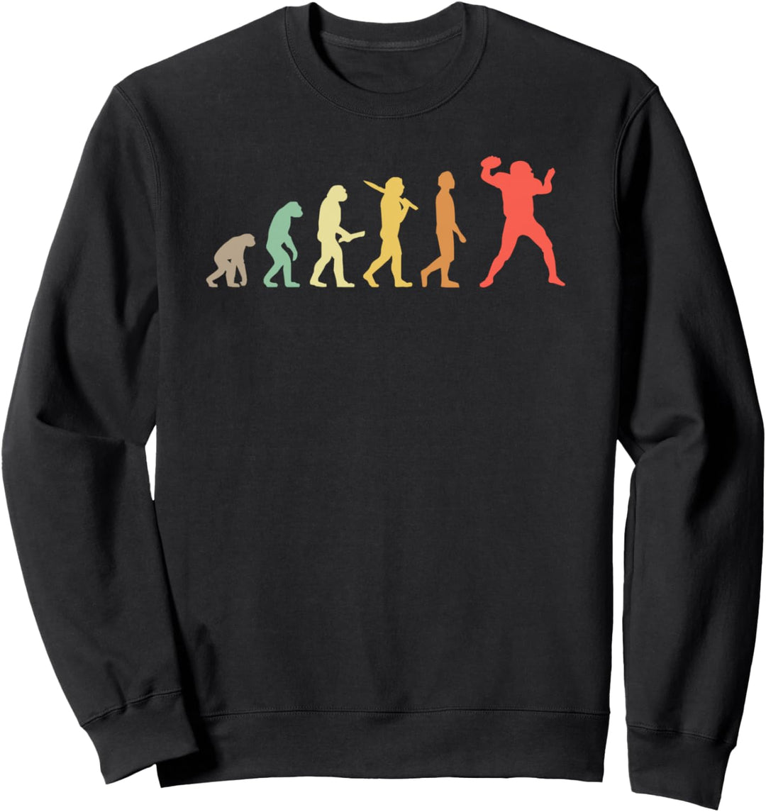 American Football Evolution Geschenk für Football Spieler Sweatshirt