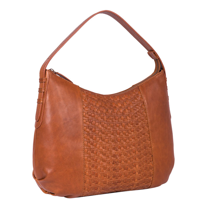 Benthill Schultertasche Damen Echt Leder | Henkeltasche aus hochwertigem Rindsleder | Kleine Vintage