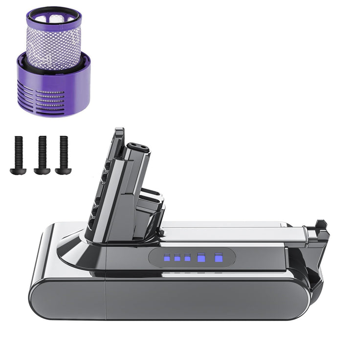 6000mAh V10 Ersatzakku für Dyson V10 Akku Kompatibel mit Dyson SV12 V10 Animal V10 Absolute V10 Motö