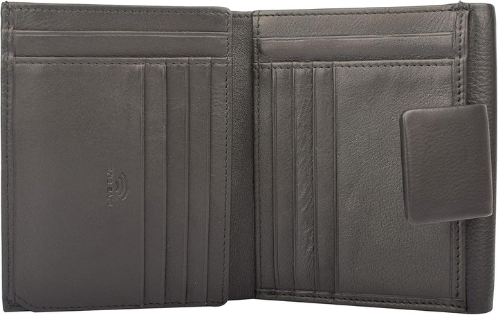 Maitre Belg Dartrud Geldbörse MH11F 12 cm Black Schwarz, Schwarz