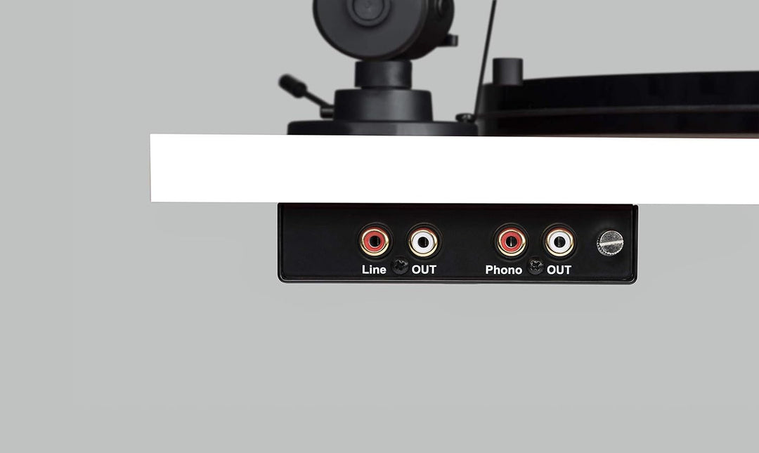 Pro-Ject Essential III HP, Audiophiler Plattenspieler mit Kopfhörerausgang (Schwarz), Schwarz