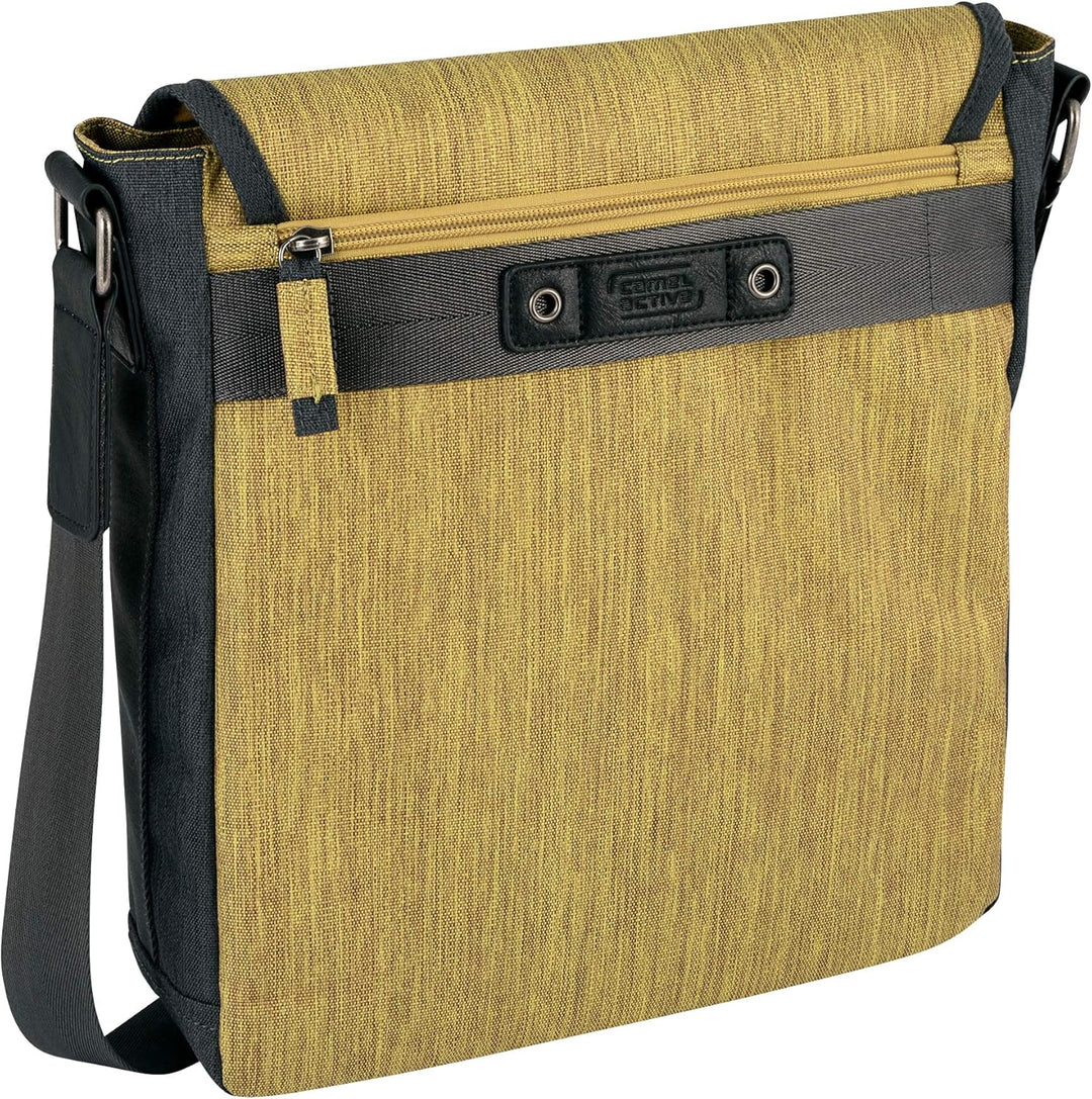 camel active Satipo Herren Umhängetasche Messenger Bag Gelb, Gelb