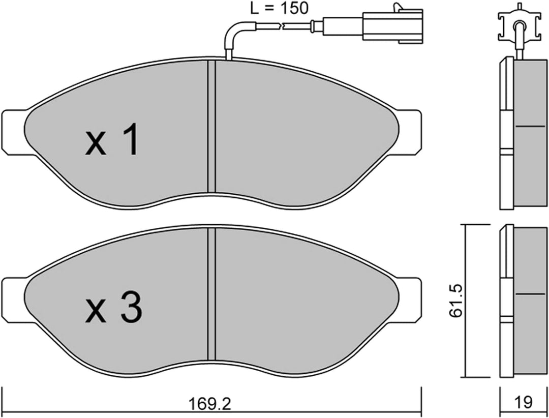 metelligroup 22-0708-0 Bremsbeläge, Made in Italy, Ersatzteile für Autos, ECE R90-zertifiziert, Kupf