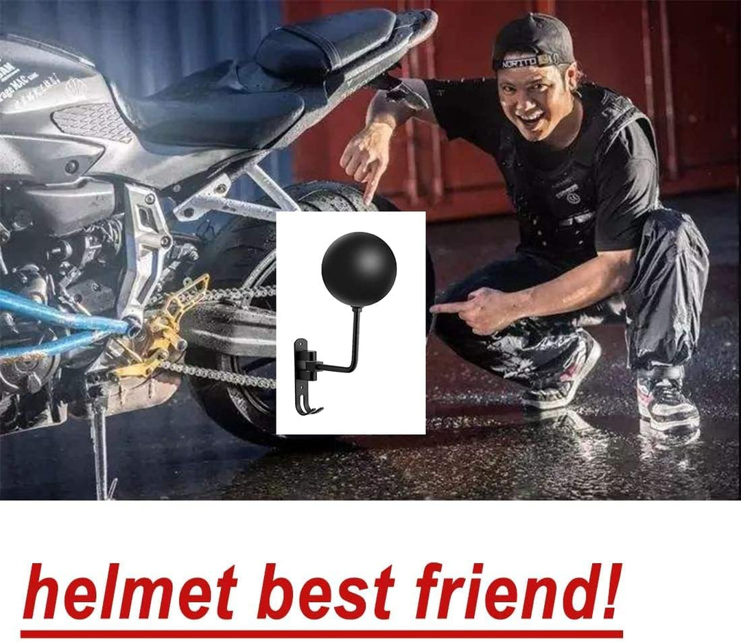 motofans helmhalter Wand Wandmontage, Motorradhelm, Huthalterung, aus Aluminiumlegierung (1 Stück) S