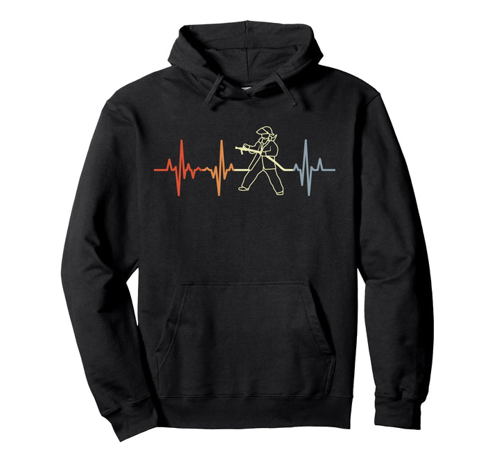 Feuerwehr Herzschlag Brandbekämpfer Pullover Hoodie